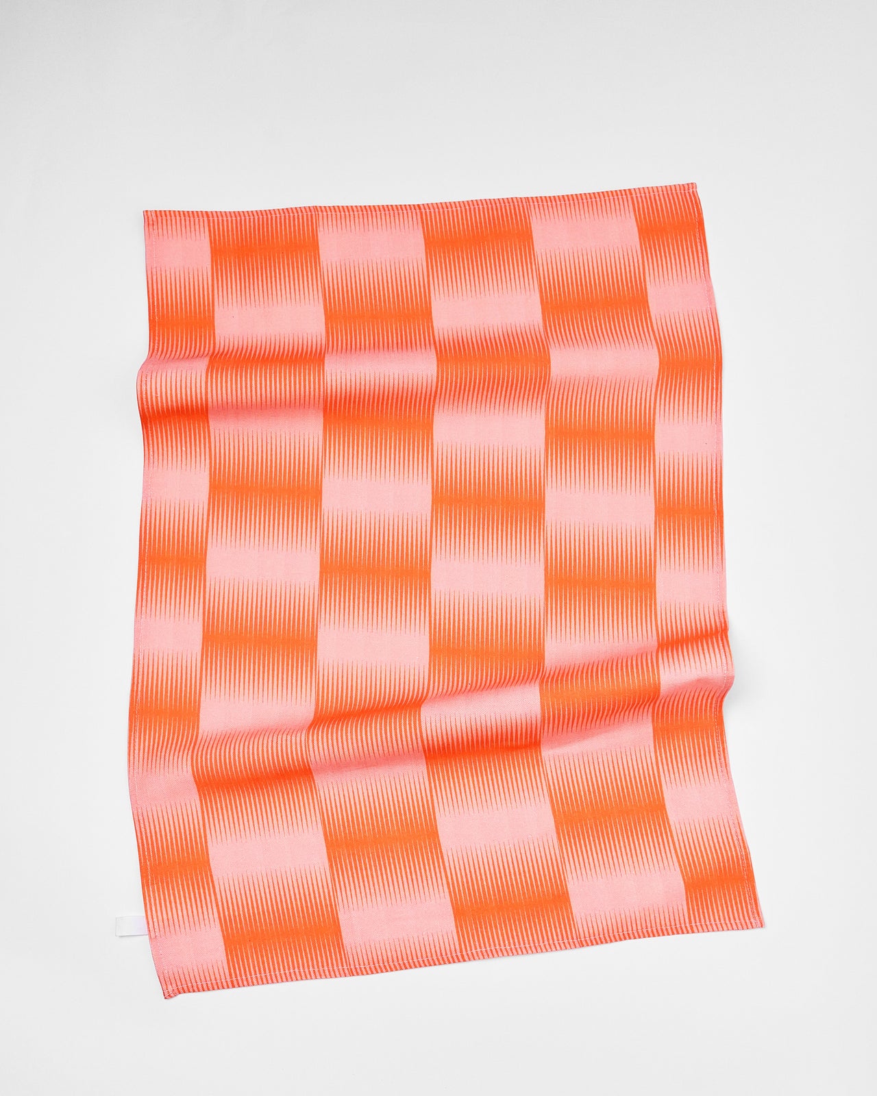 Op Art Gradient Tea Towel / Persimmon