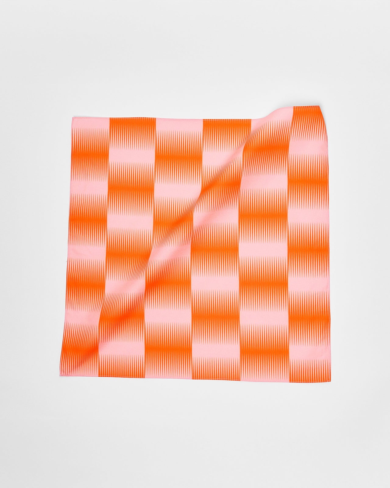 Op Art Fabric Wrap / Furoshiki - Persimmon
