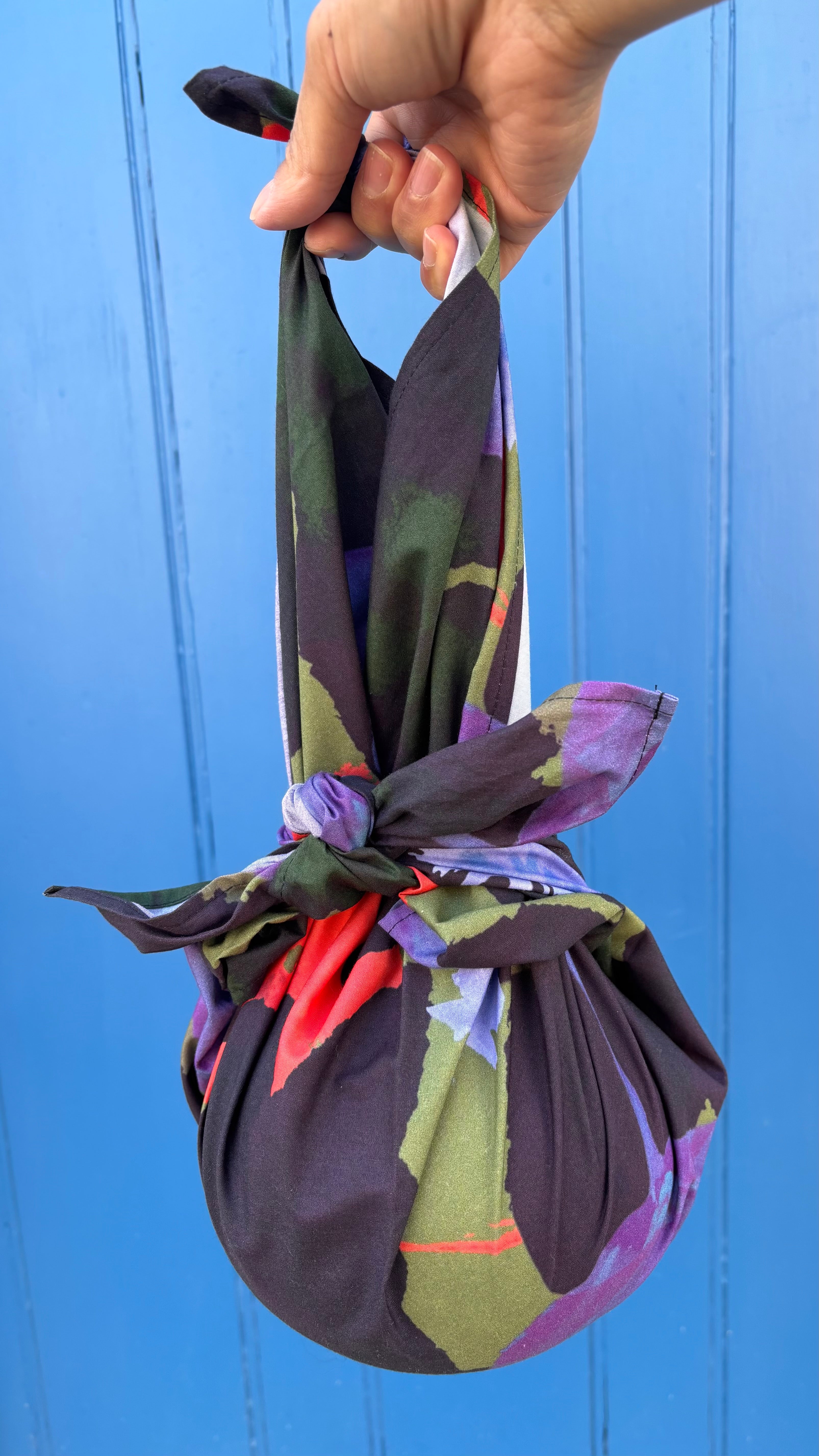 Ink Flowers Fabric Wrap / Furoshiki