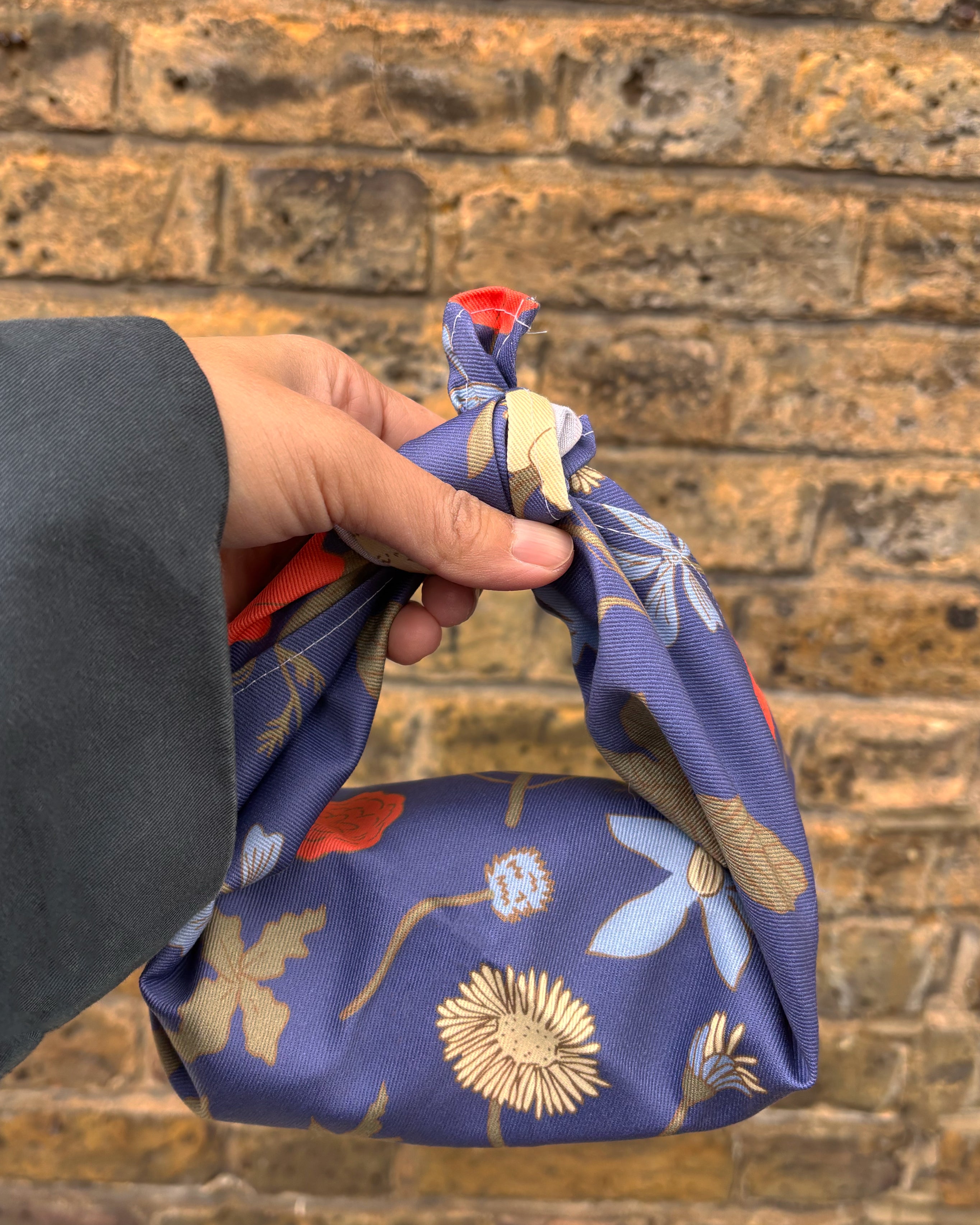 Night Garden Organic Cotton Fabric Wrap / Furoshiki