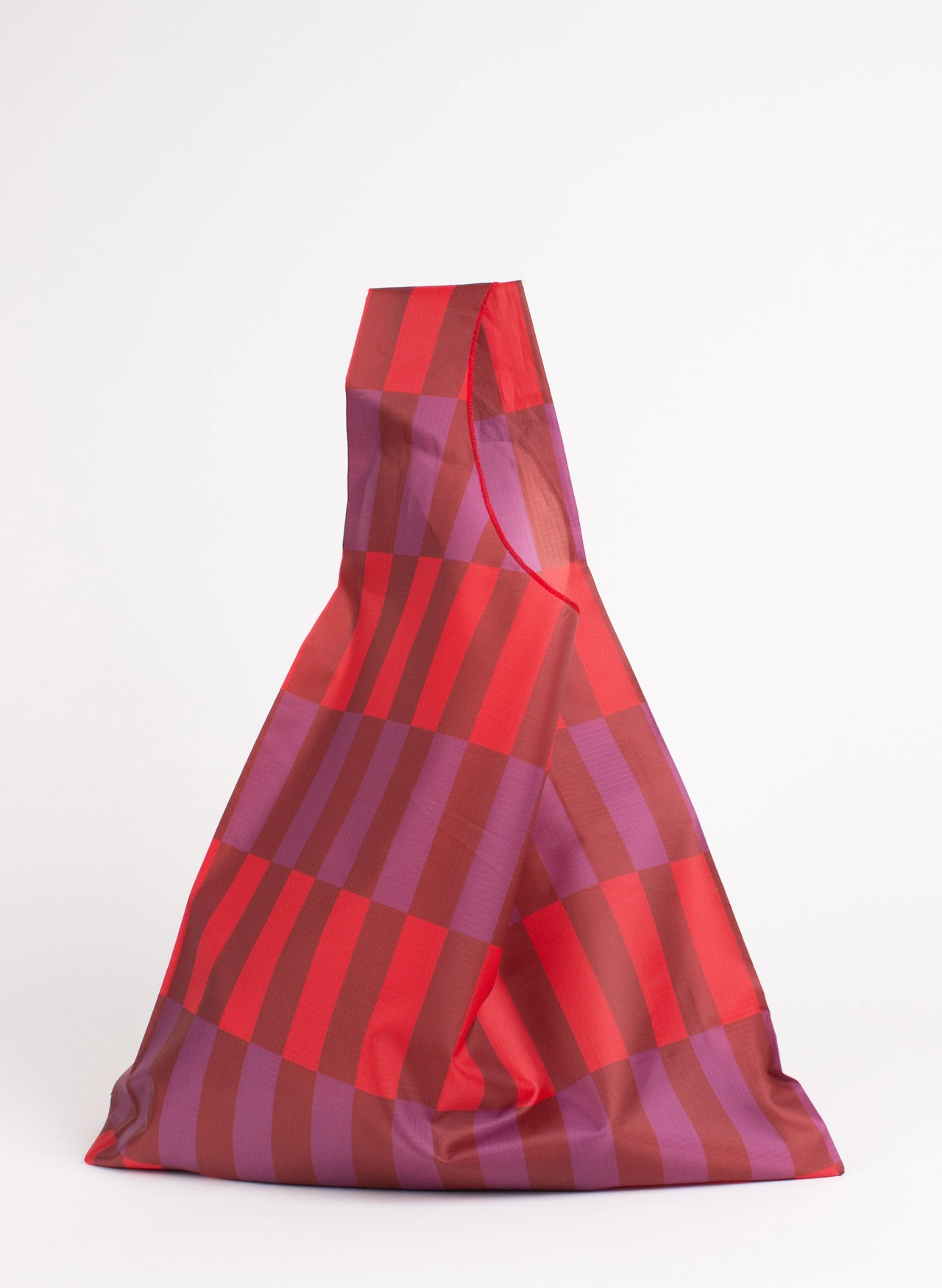 Stripy Check Market Tote / Warm