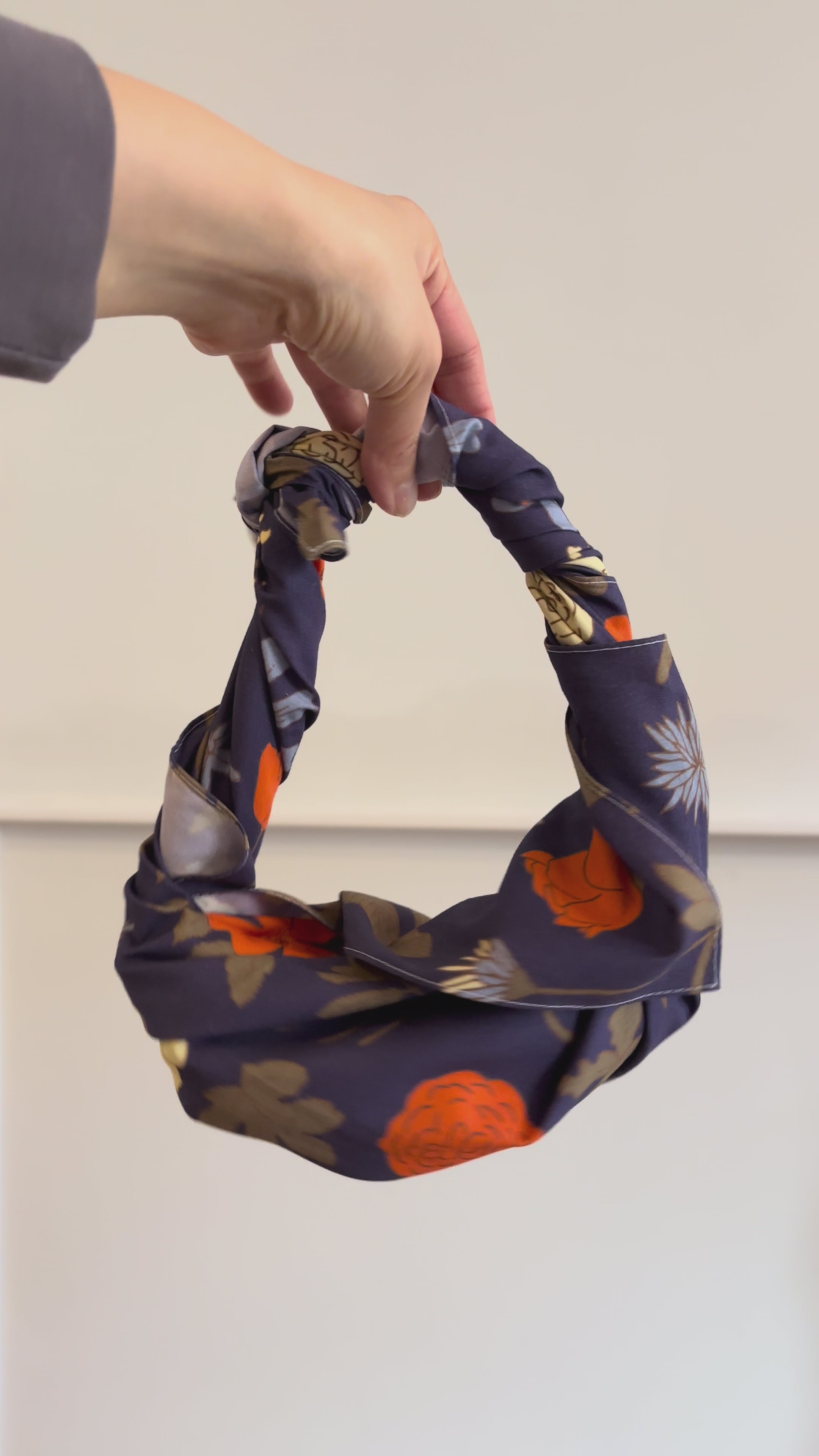 Night Garden Organic Cotton Fabric Wrap / Furoshiki